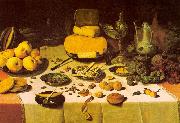 Floris van Dijck Laid Table France oil painting reproduction